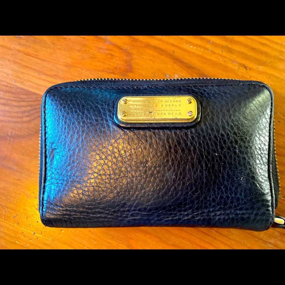 Marc by Marc Jacobs black leather wallet.